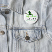 Kabouter St. Patrick's Day-knoppen Ronde Button 5,7 Cm (In situ)