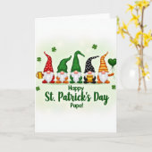 Kabouter St. Patrick's Day Papa Kaart (Gele Bloem)