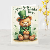 Kabouter Teddybeer Vakantiekaart Kaart (Gele Bloem)