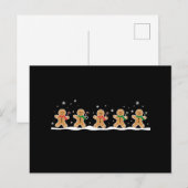 Kabouter van gemberkoek Kerst Vakantie Bakker  Feestdagenkaart (Voorkant / Achterkant)