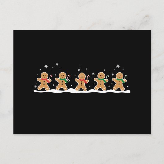 Kabouter van gemberkoek Kerst Vakantie Bakker  Feestdagenkaart (Voorkant)