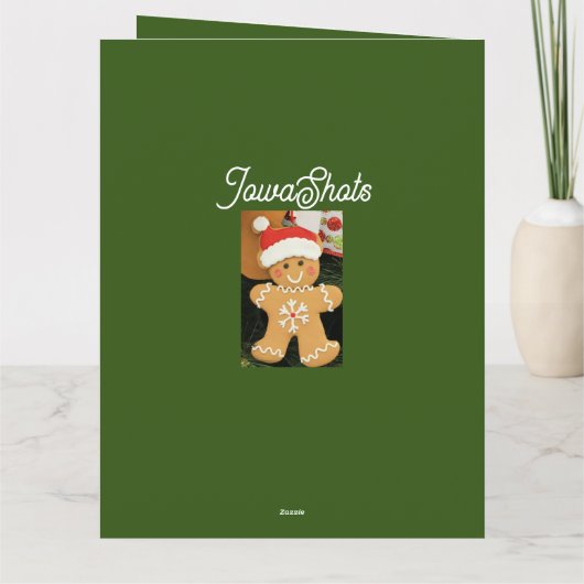 Kabouter van peperkoek  kaart (Achterkant)