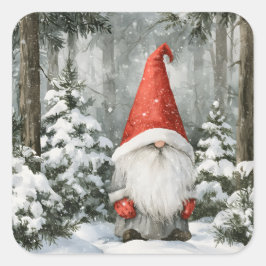 Kabouter Vierkante Sticker