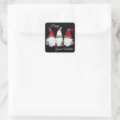 Kabouter  vierkante sticker (Tas)