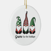 Kabouter Voor De Feestdagen Keramisch Ornament (Rechts)