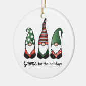 Kabouter Voor De Feestdagen Keramisch Ornament (Links)