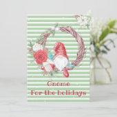 Kabouter voor de Feestdagen Kerstmis Feestdagenkaart (Staand voorkant)