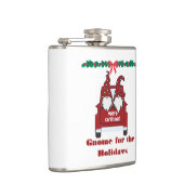 Kabouter voor de feestdagen op een heupfles (Rechts)