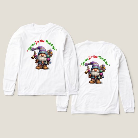 Kabouter Voor De Feestdagen Tri-Blend Shirt (Design voorkant /achterkant)