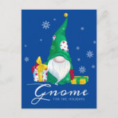 Kabouter voor de vakantie feestdagenkaart (Voorkant)