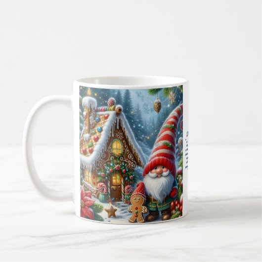 Kabouter voor Kerst persoonlijk Koffiemok (Links)