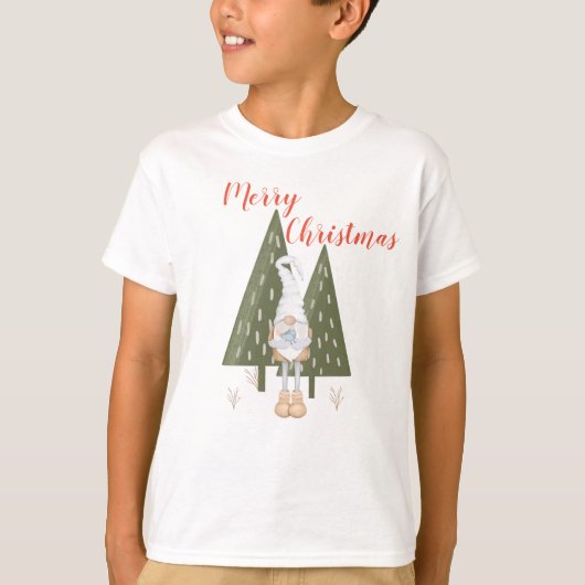 Kabouter vrolijk kerstfeest voor jongens T-shirt b (Voorkant)