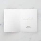 Kabouter Vrolijk Kerstmis op maat Feestdagen Kaart (Binnen)