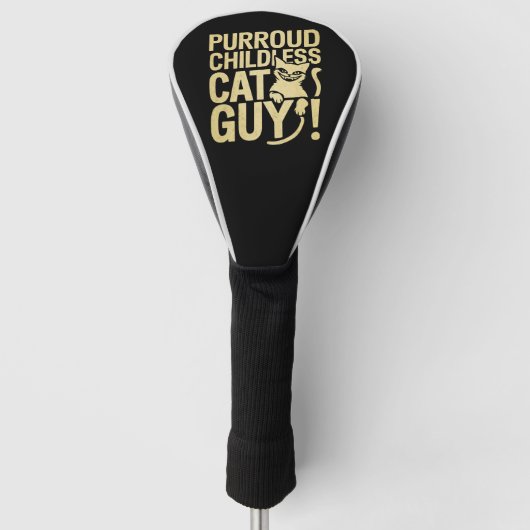 Kabouter zonder kinderen stemt voor president golfheadcover (Voorkant)