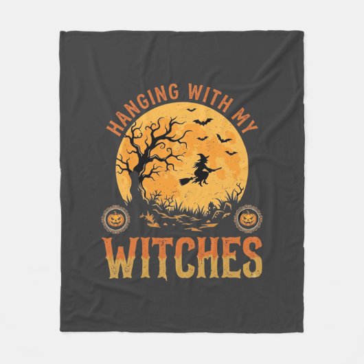 Kabouterheks Halloween Fleece Deken (Voorkant)