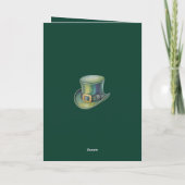 Kabouterhoed Gelukkige St. Patrick Dag Kaart (Achterkant)