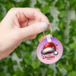 Kabouterhoed met scharlaken gloed sleutelhanger