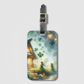 Kabouterhuisje Shamrock Glow Bagagelabel (Voorkant (verticaal))