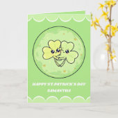 Kabouterknuffels St. Patrick's Dag Kaart (Gele Bloem)