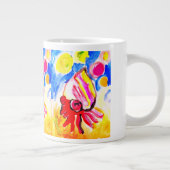 Kabouterkreeft waterverf plezier grote koffiekop (Rechts)