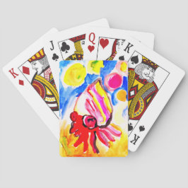 Kabouterkreeft waterverf plezier pokerkaarten