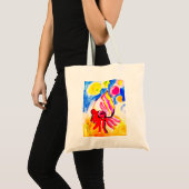 Kabouterkreeft waterverf plezier tote bag (Voorkant (product))