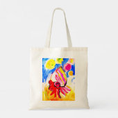 Kabouterkreeft waterverf plezier tote bag (Achterkant)