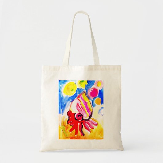 Kabouterkreeft waterverf plezier tote bag (Voorkant)