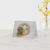 Kabouterkreeftschelp - Lege Wenskaart Kaart (Gele Bloem)