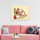 Kaboutermoeder Kind Antieke Illustratie Canvas Afdruk (Insitu (Woonkamer))