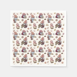 Kabouters Bakken Cupcakes Donuts Trendy Schattig Servet