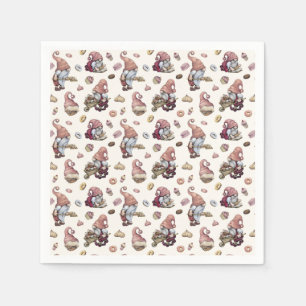 Kabouters Bakken Cupcakes Donuts Trendy Schattig Servet