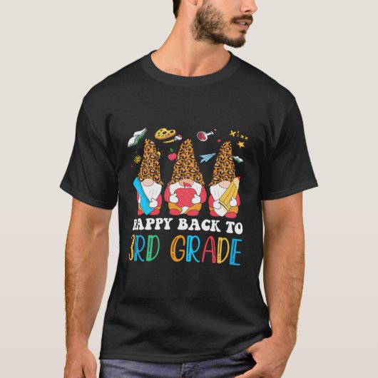 kabouters blij terug naar 3e klas leraren student  t-shirt (Voorkant)