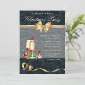 Kabouters,Champagneglas,Boog Kerstfeest Kaart (Staand voorkant)