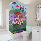 kabouters douchegordijn (In situ)