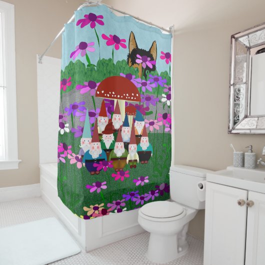 kabouters douchegordijn (In situ)