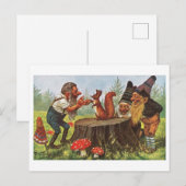 kabouters en eekhoorn Briefkaart (Voorkant / Achterkant)