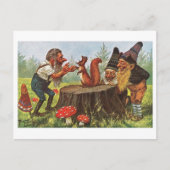 kabouters en eekhoorn Briefkaart (Voorkant)
