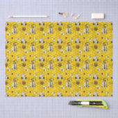 Kabouters Gele Zonnebloemen Bijen Honing Tissuepapier (Craft)
