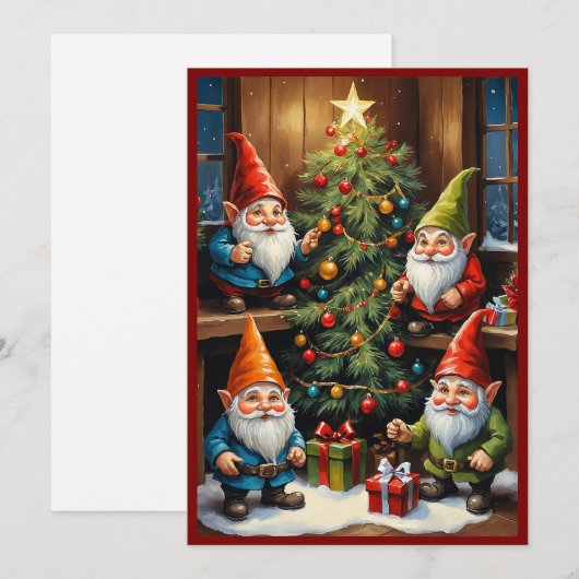 Kabouters Grappig Trendmatig Wonderlijk Fantasie G Feestdagenkaart