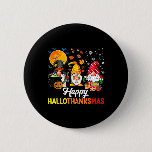 Kabouters Halloween Thanksgiving Kerstmis Gelukkig Ronde Button 5,7 Cm