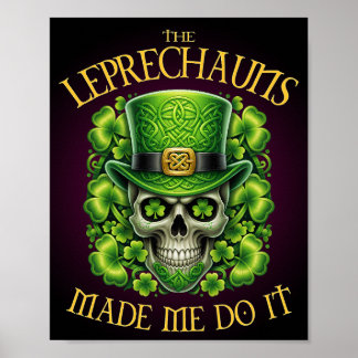 Kabouters Hebben Me Dingen Laten Doen Schedel St. Poster