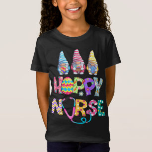 kabouters hoppy scrub verpleegster paashaas geverf t-shirt