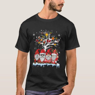 Kabouters in rode kabouter lelijke boom lichten sn t-shirt