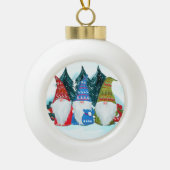 Kabouters Keramische Bal Ornament (Voorkant)