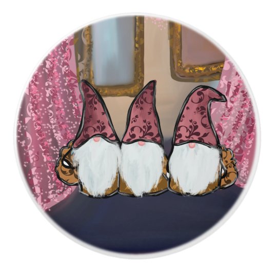  KABOUTERS      KERAMISCHE KNOP (Voorkant)