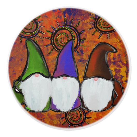 KABOUTERS KERAMISCHE KNOP (Voorkant)