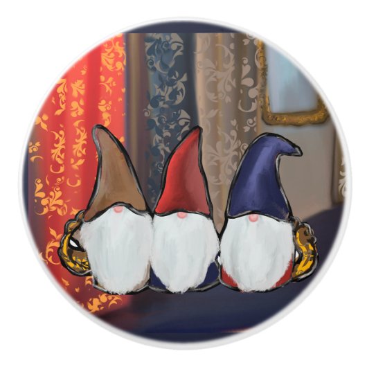 KABOUTERS KERAMISCHE KNOP (Voorkant)