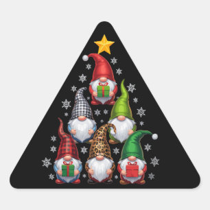 Kabouters Kerstboom Grappige Kerst Vakantie Sticker