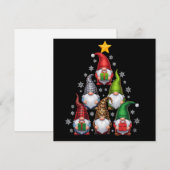 Kabouters Kerstboom Grappige Kerst Vakanties Feestdagenkaart (Voorkant / Achterkant)